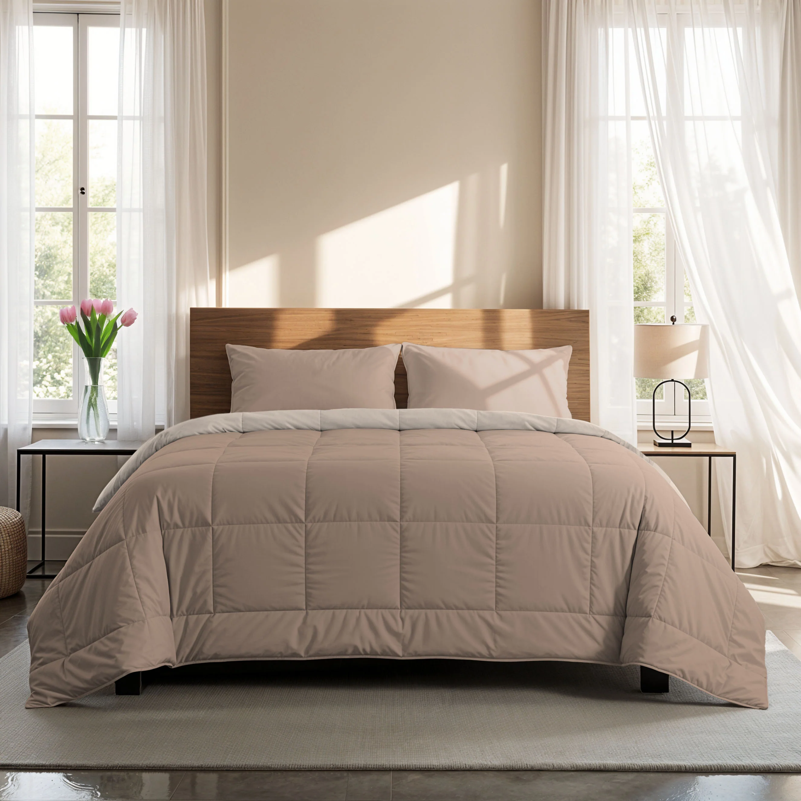 Zelesta Comfort Duo Zomerdekbed - Terra & Zand - Image 3