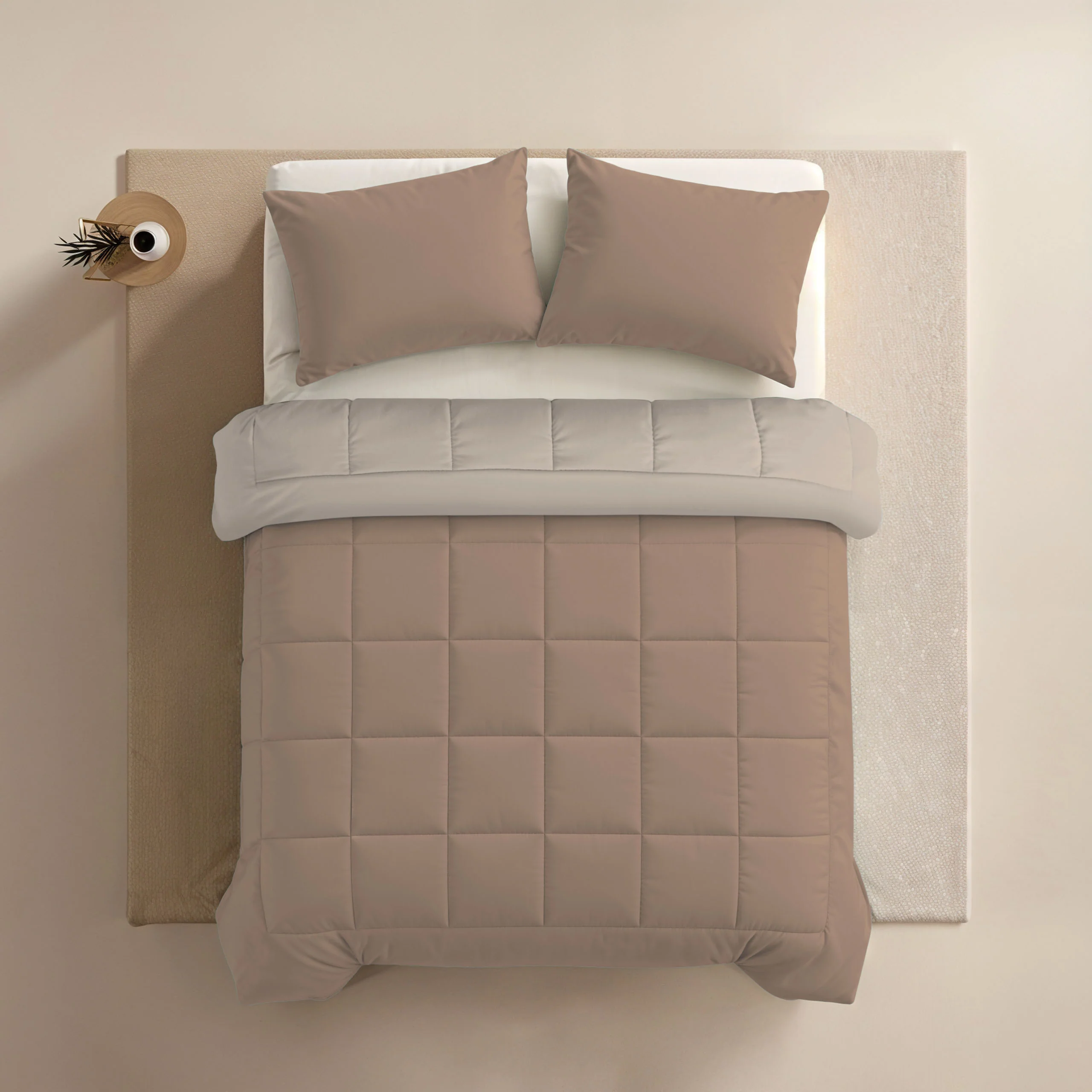 Zelesta Comfort Duo Zomerdekbed - Terra & Zand - Image 4