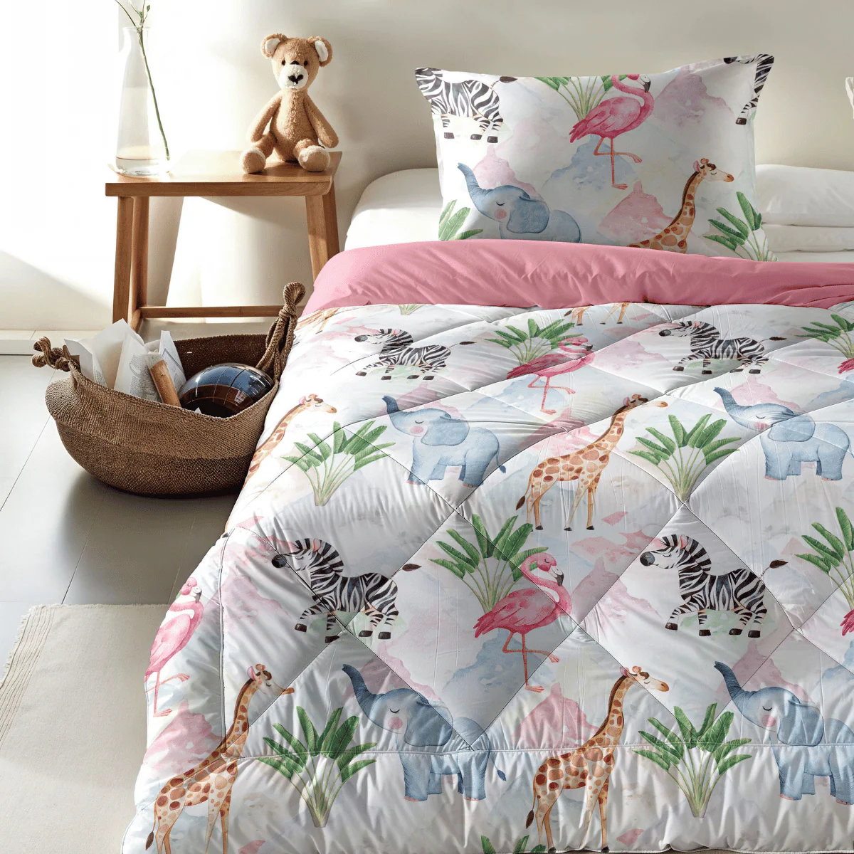 Zelesta Comfort Kids Dekbed - Colourful Animals - Image 2