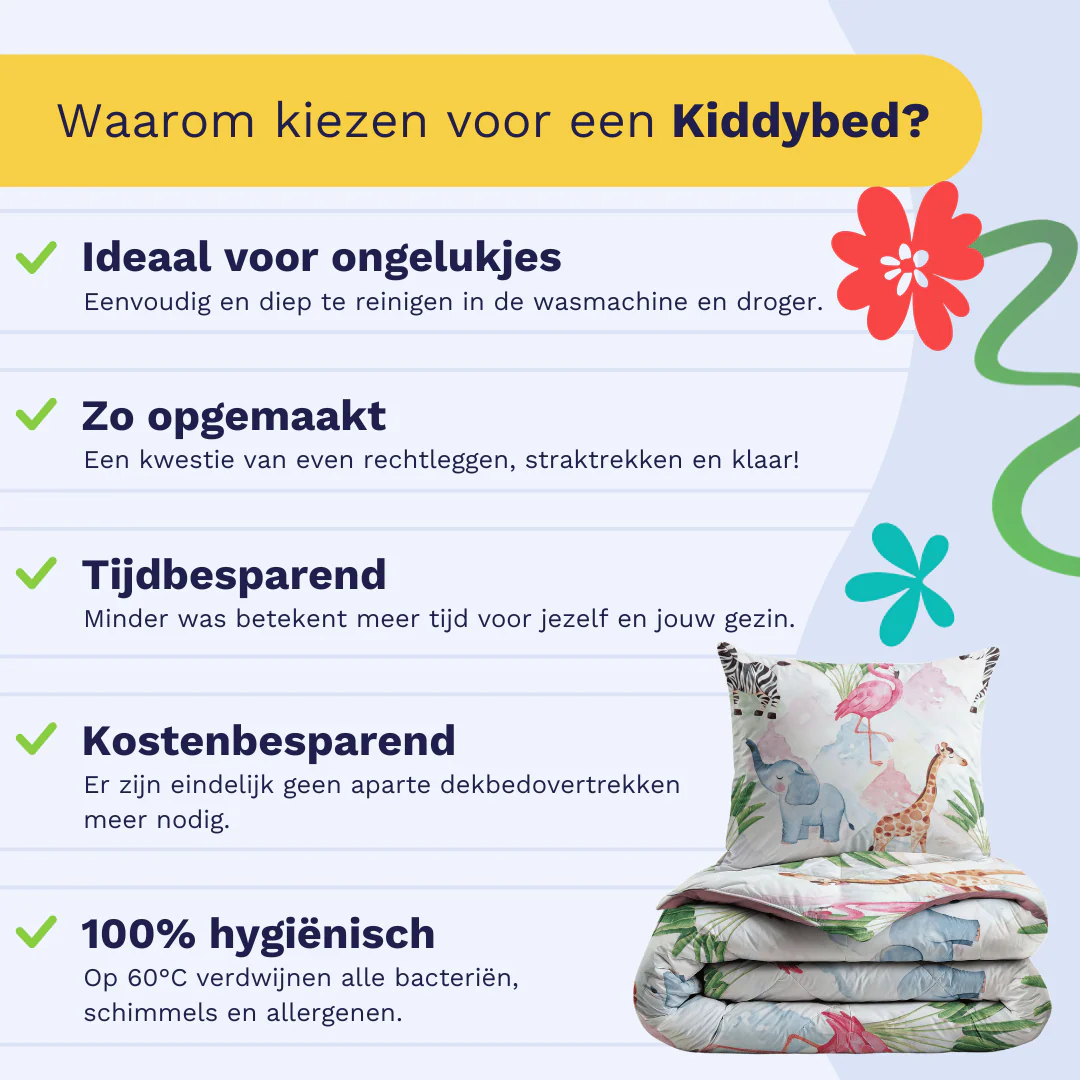 Zelesta Comfort Kids Dekbed - Colourful Animals - Image 4