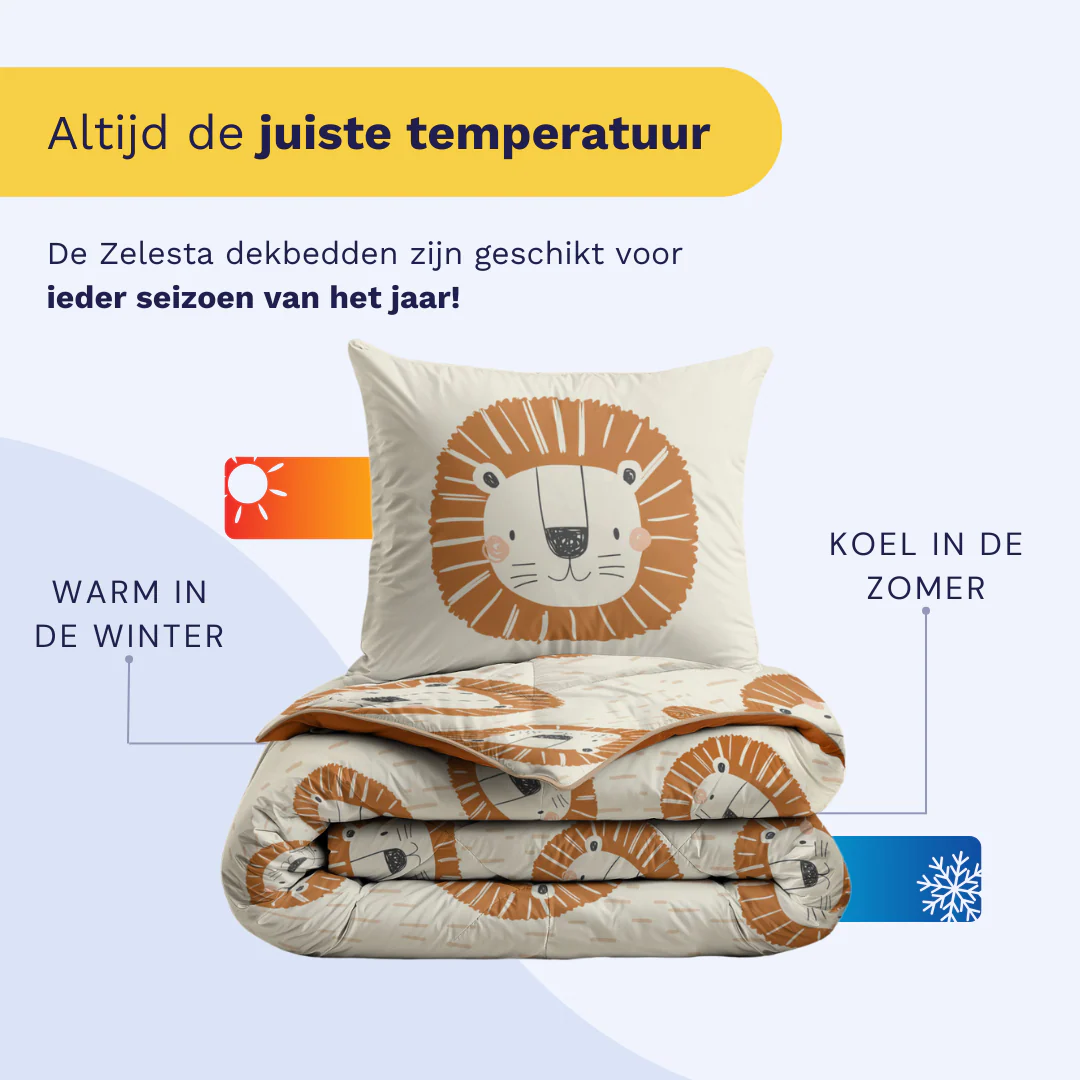 Zelesta Comfort Kids Dekbed - Lucky Lion - Image 4