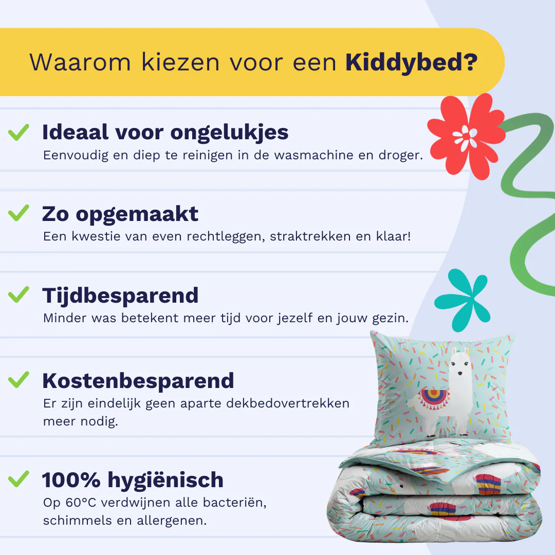 Zelesta Comfort Kids Dekbed - Party Lama - Image 3