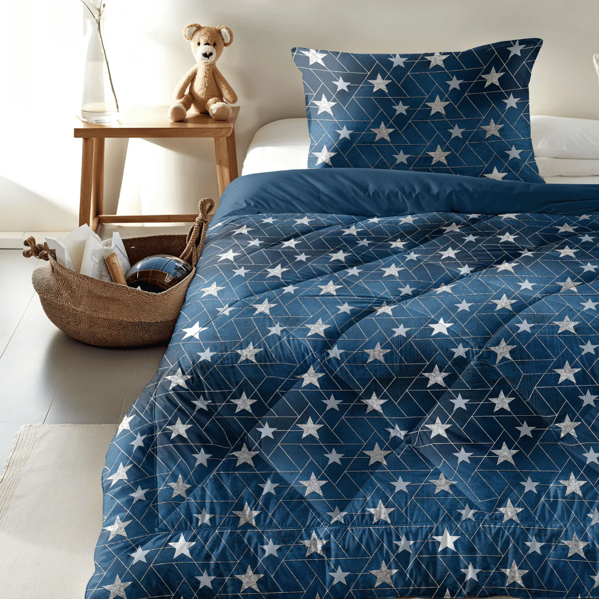 Zelesta Comfort Kids Dekbed - Silver Stars - Image 2