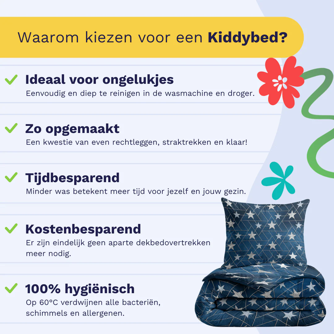Zelesta Comfort Kids Dekbed - Silver Stars - Image 5