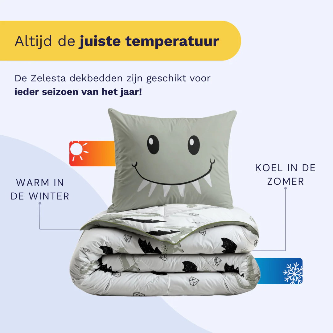 Zelesta Comfort Kids Dekbed - Smiling Dragon - Image 5