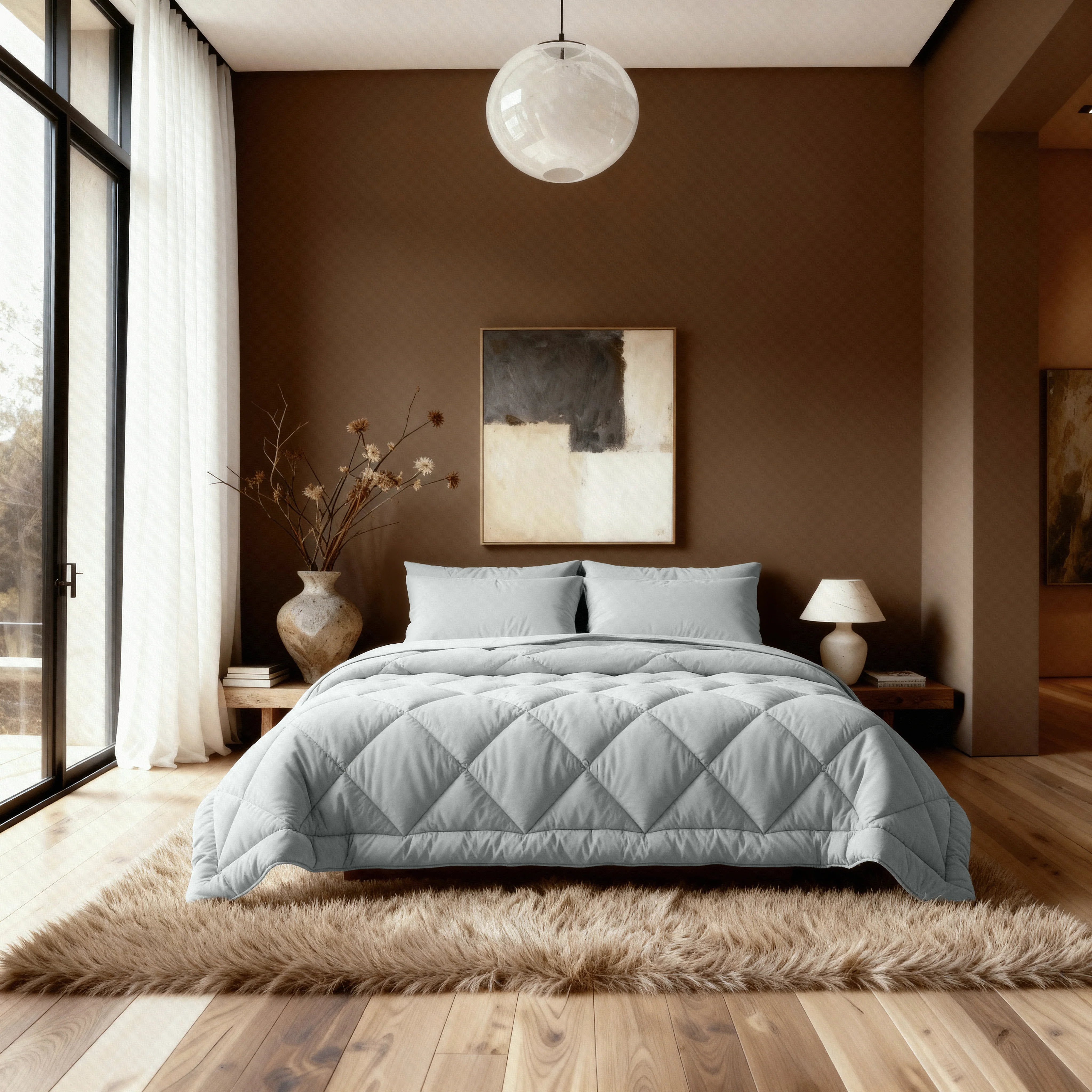Zelesta Comfort Uni Diamond  Dekbed - Grijs-blauw - Image 2