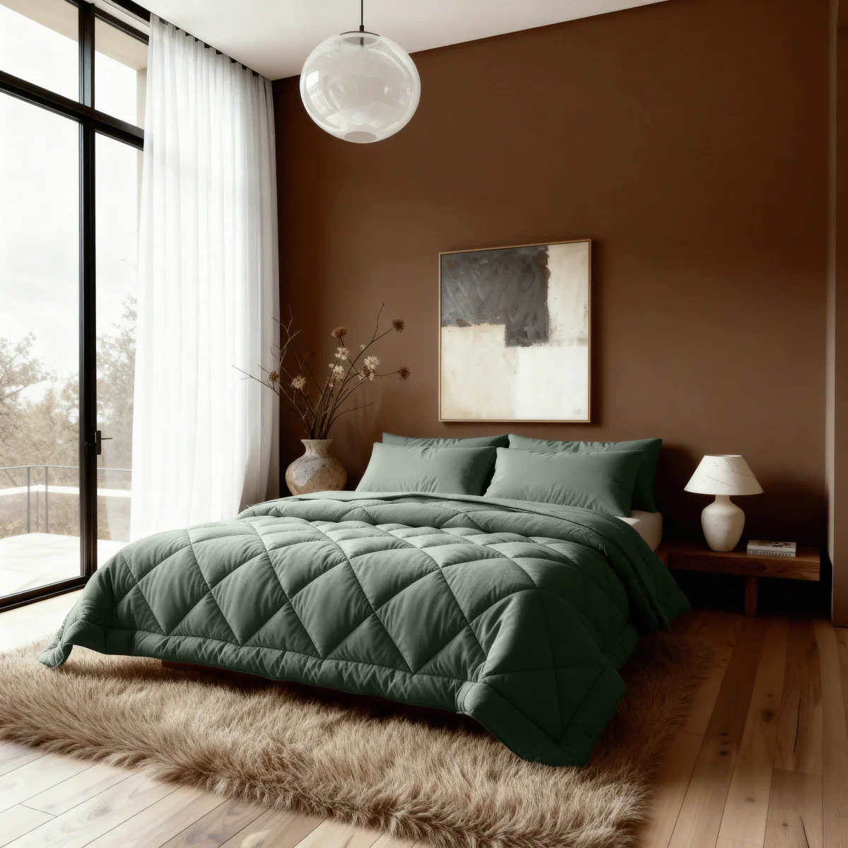Zelesta Comfort Uni Diamond  Dekbed - Groen - Image 2