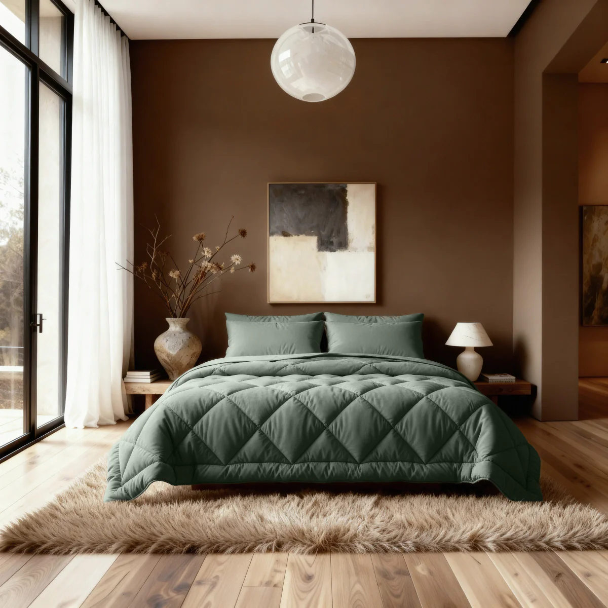 Zelesta Comfort Uni Diamond  Dekbed - Groen - Image 3