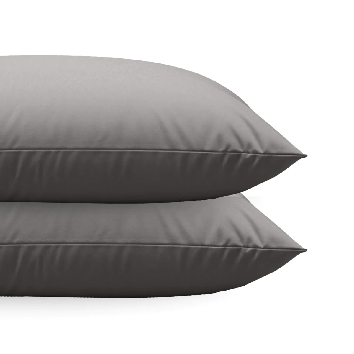 Zelesta Comfort Uni Diamond Kussenslopen Set van 2 - Bruin-grijs