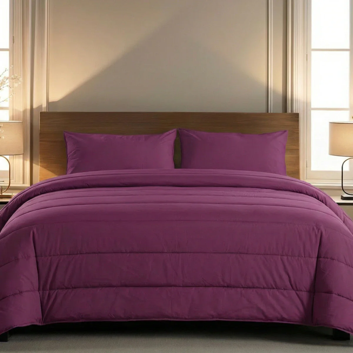 Zelesta Comfort Uni Zomerdekbed - Bordeaux - Image 2