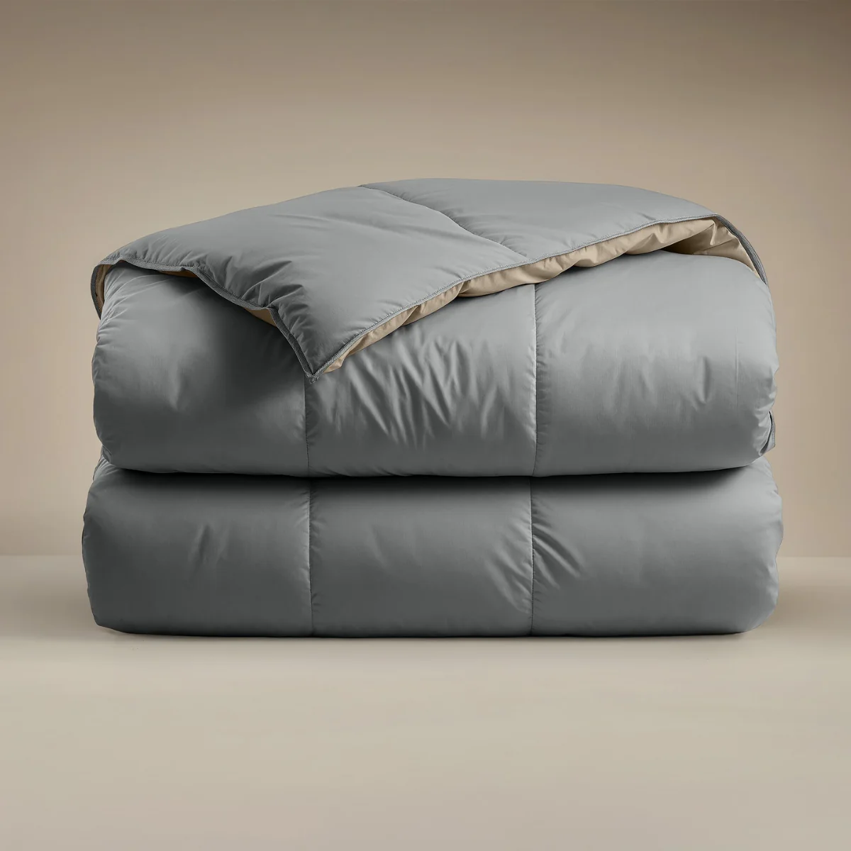 Zelesta Deluxe Duo Percale Katoen Dekbed - Antraciet & Taupe - Image 11