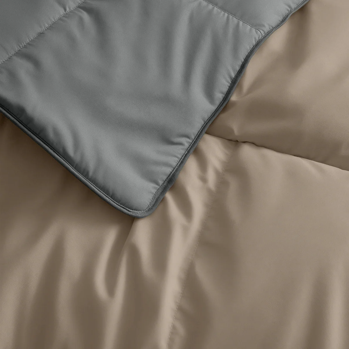 Zelesta Deluxe Duo Percale Katoen Dekbed - Antraciet & Taupe - Image 9