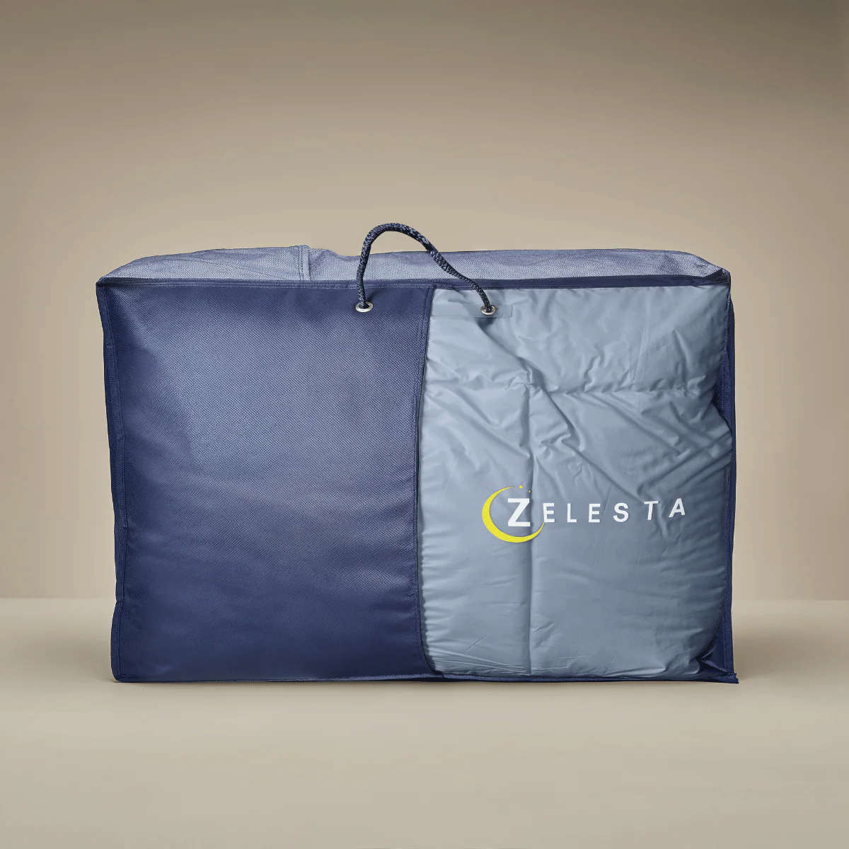 Zelesta Deluxe Duo Percale Katoen Dekbed - Droomblauw & Crème - Image 11