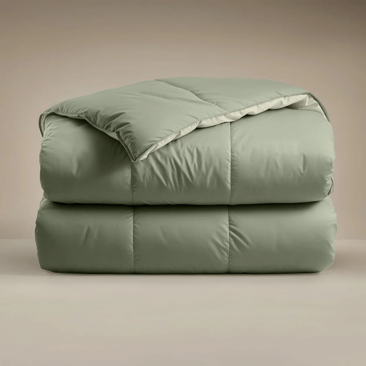 Zelesta Deluxe Duo Percale Katoen Dekbed - Olijfgroen & Mint - Image 11