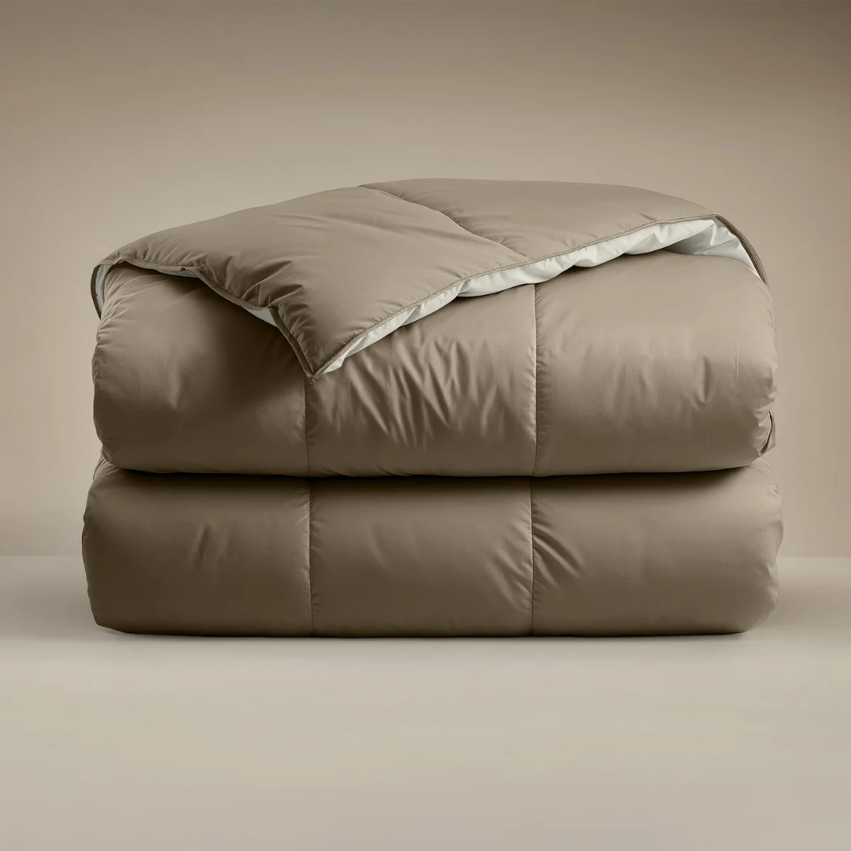 Zelesta Deluxe Duo Percale Katoen Dekbed - Taupe & Crème - Image 10