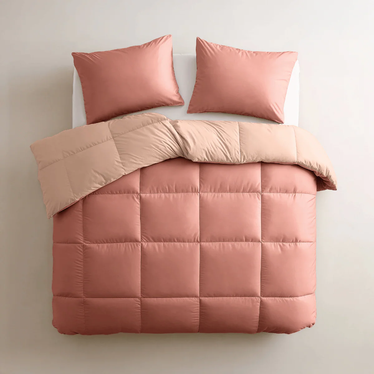 Zelesta Deluxe Duo Percale Katoen Dekbed - Zalm & Perzik - Image 3