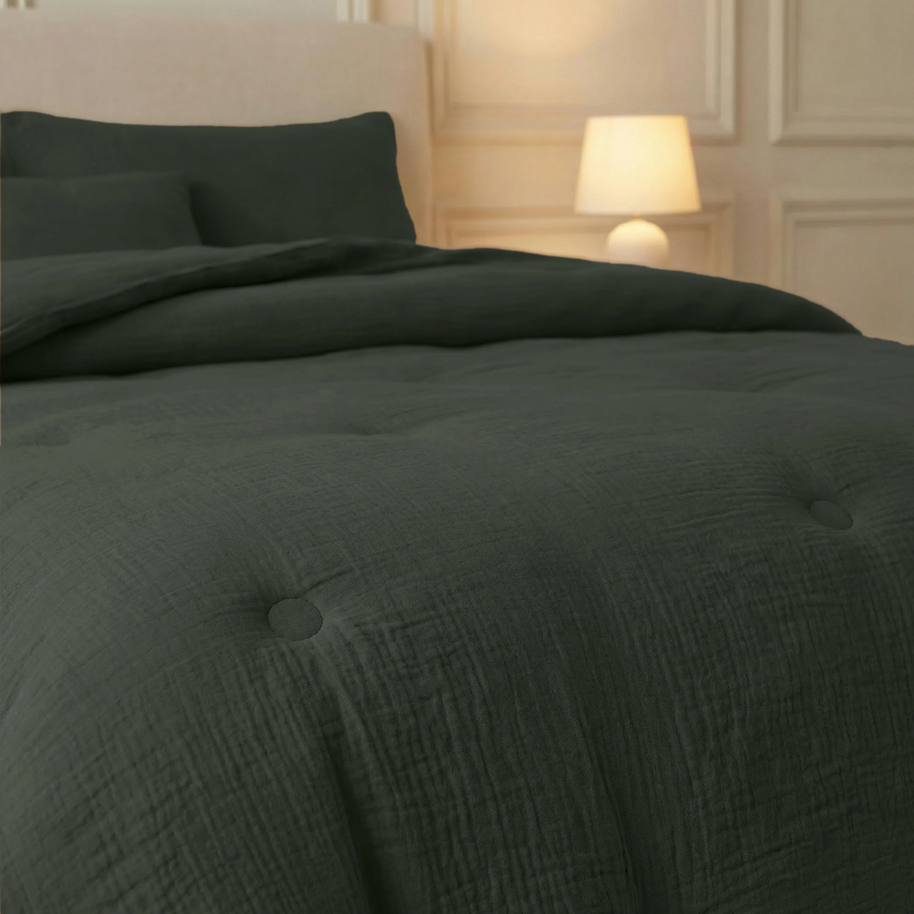 Zelesta Deluxe Katoen Mousseline Dekbed - Groen - Image 5