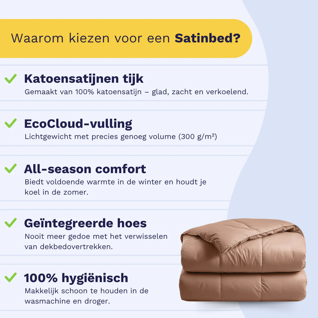 Zelesta Deluxe Uni Satijnkatoen Dekbed - Aarderood - Image 4