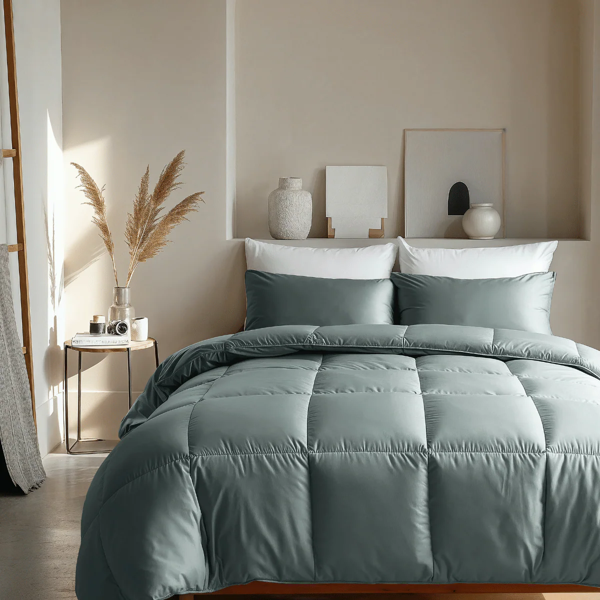 Zelesta Deluxe Uni Satijnkatoen Dekbed - Groen - Image 7