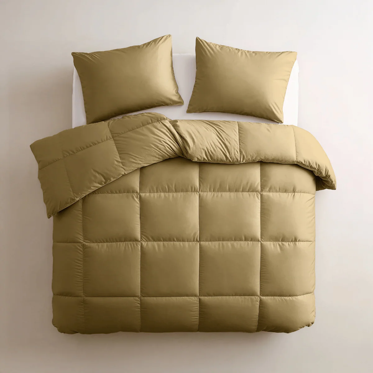 Zelesta Deluxe Uni Satijnkatoen Dekbed - Okergeel - Image 2
