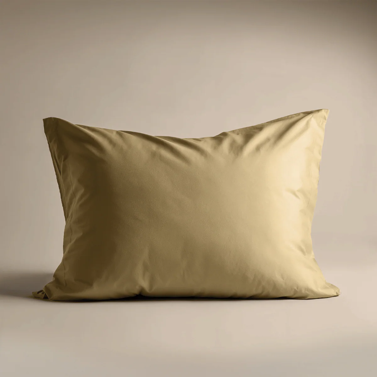 Zelesta Deluxe Uni Satijnkatoen Kussensloop Set van 2  - Okergeel - Image 2