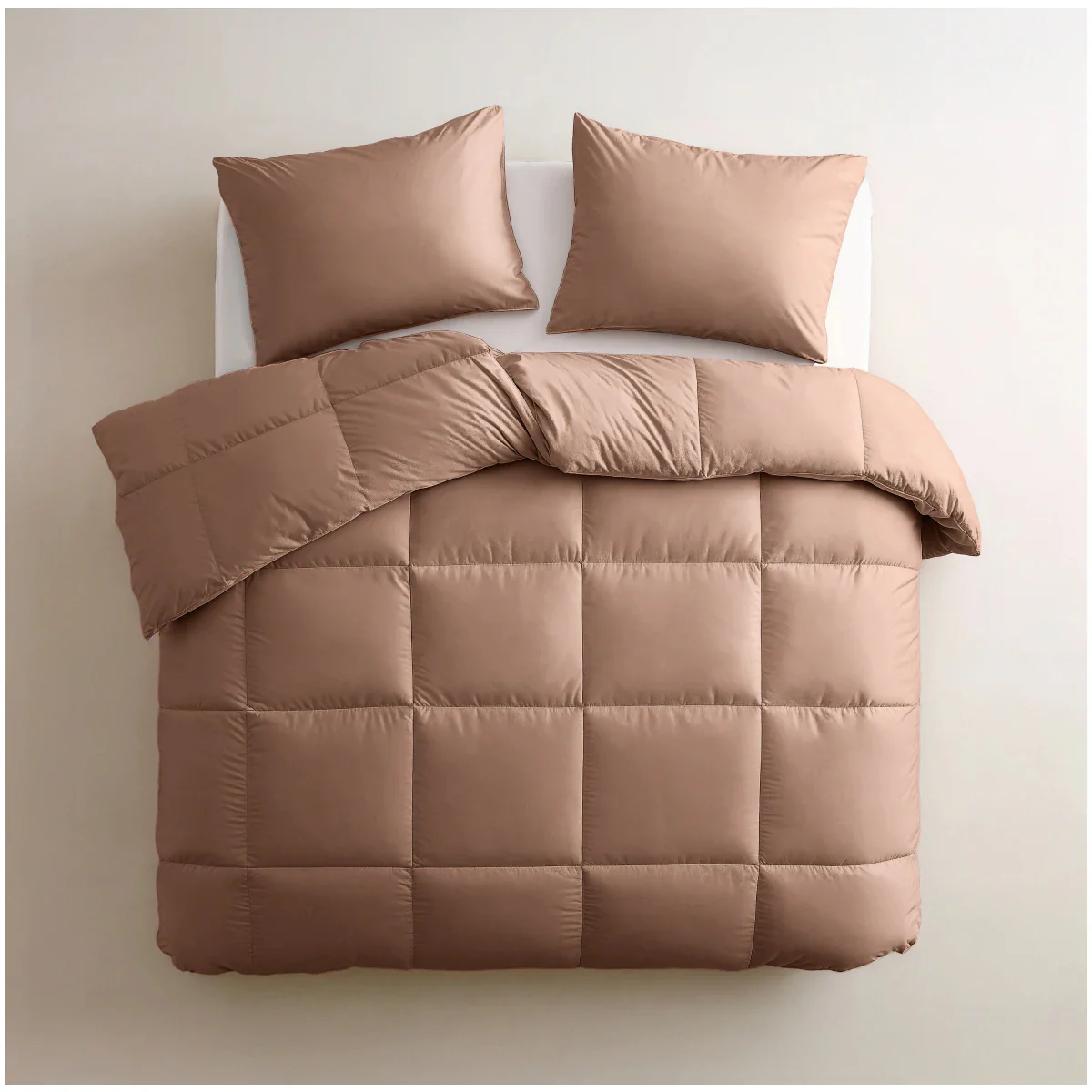 Zelesta Deluxe Uni Satijnkatoen Zomerdekbed - Aarderood - Image 3