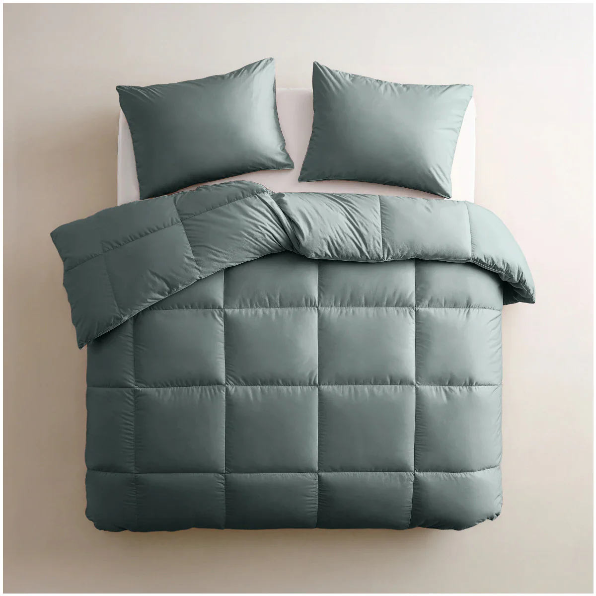 Zelesta Deluxe Uni Satijnkatoen Zomerdekbed - Groen - Image 3