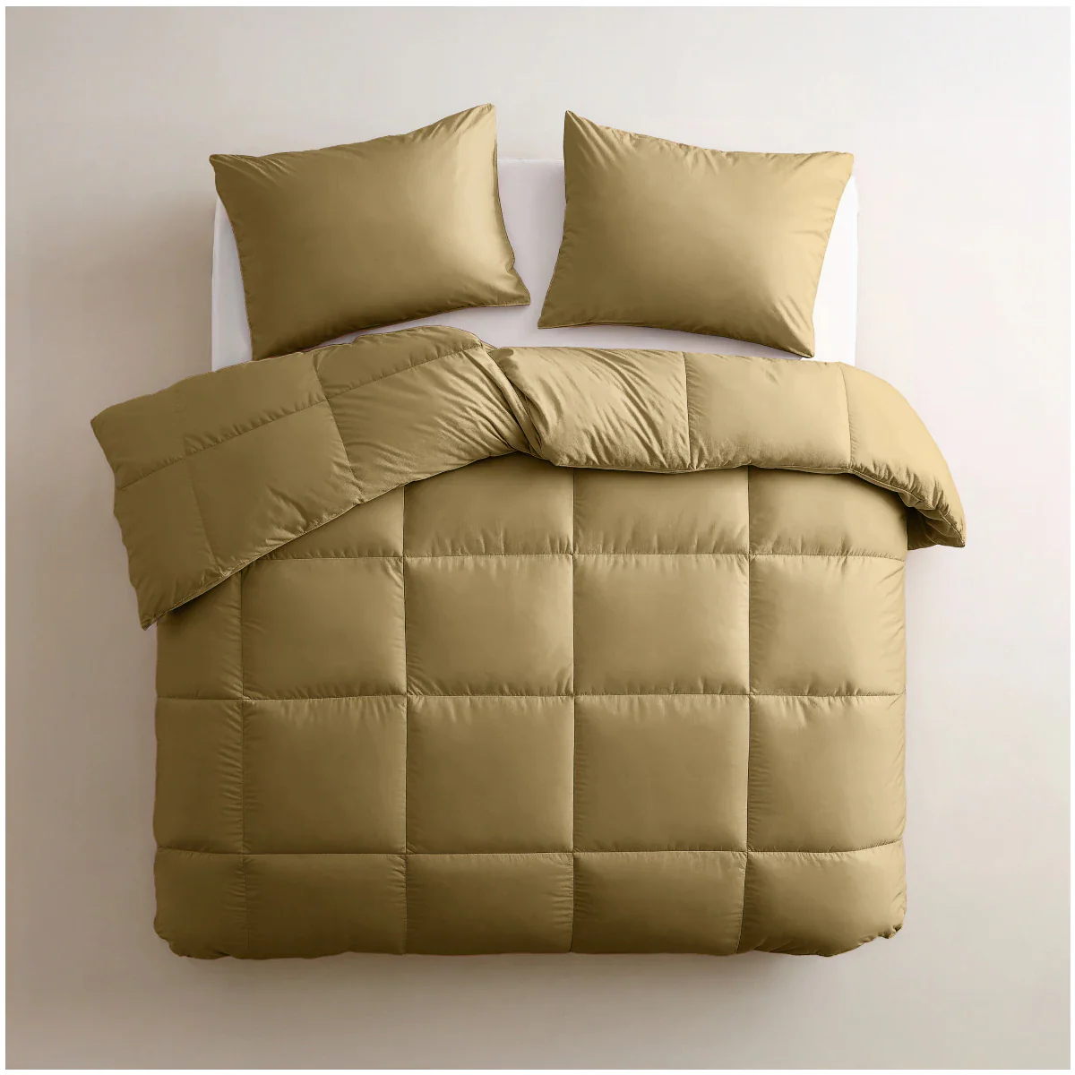 Zelesta Deluxe Uni Satijnkatoen Zomerdekbed - Okergeel - Image 3