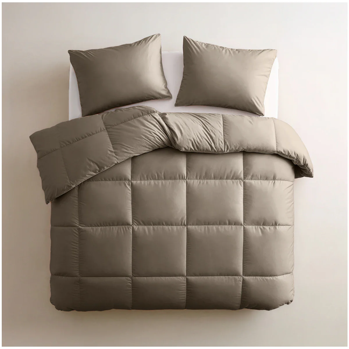 Zelesta Deluxe Uni Satijnkatoen Zomerdekbed - Walnootbruin - Image 3