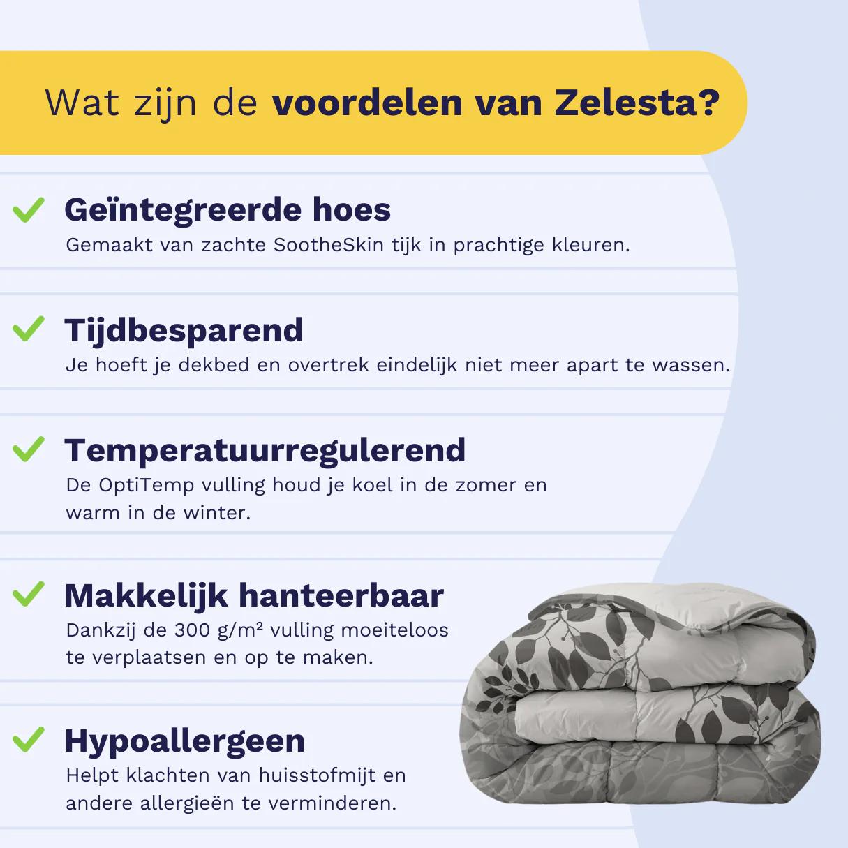 Zelesta Everyday Design Dekbed - Silver Wilderness - Image 4