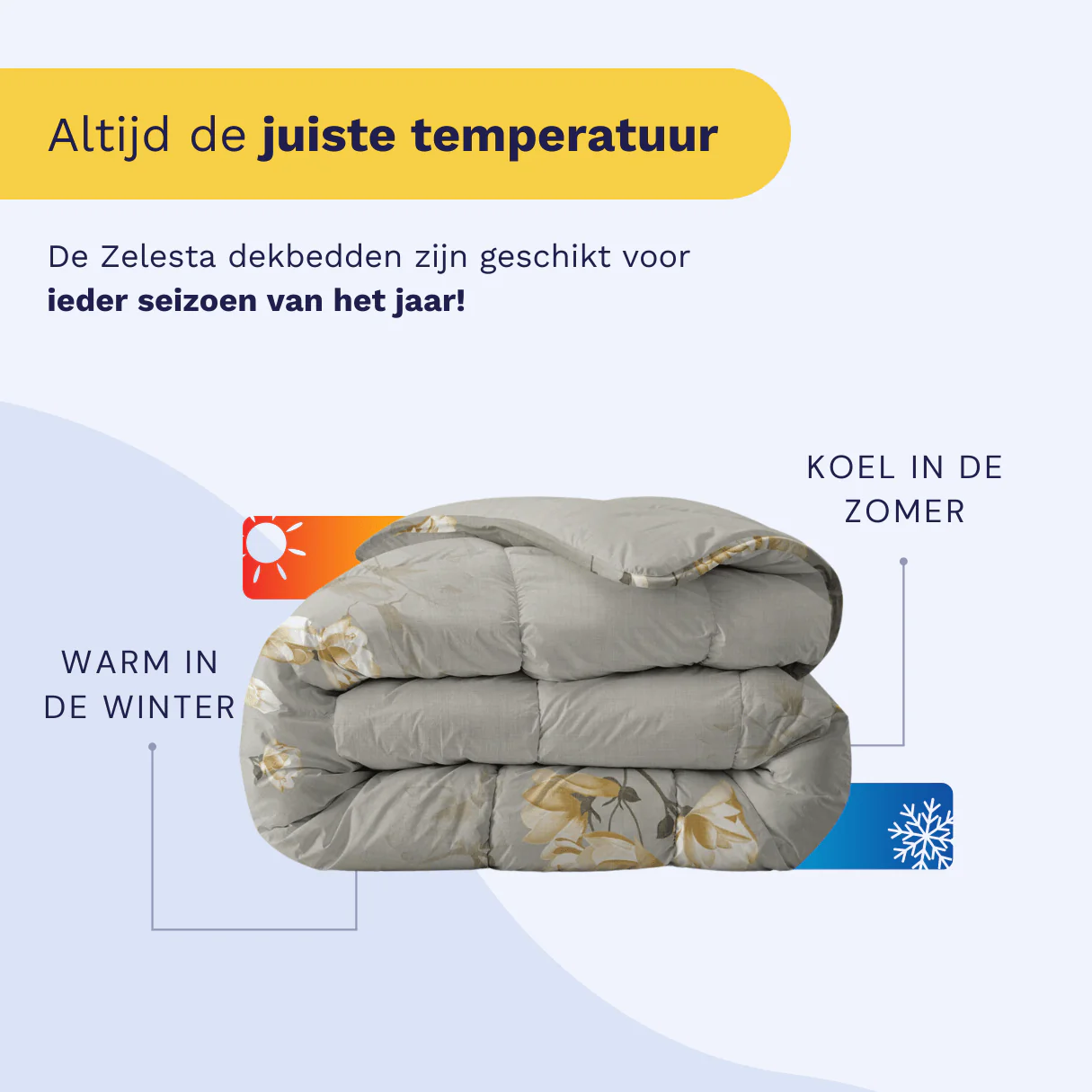 Zelesta Everyday Design Dekbed - White Blossom - Image 5