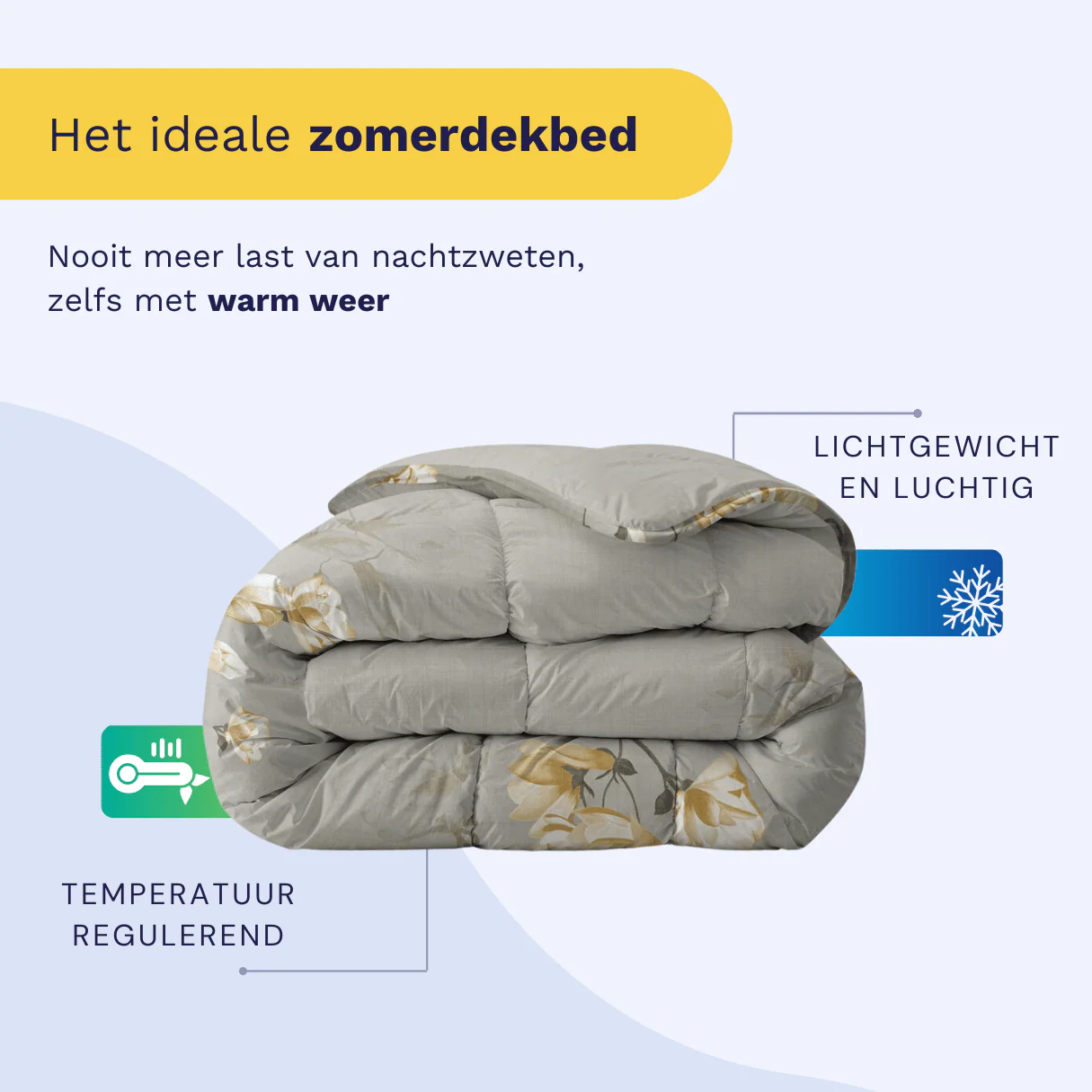 Zelesta Everyday Design Zomerdekbed - White Blossom - Image 5