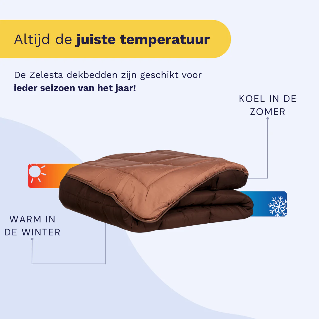 Zelesta Everyday Duo Dekbed - Chocolade & Mokka - Image 5