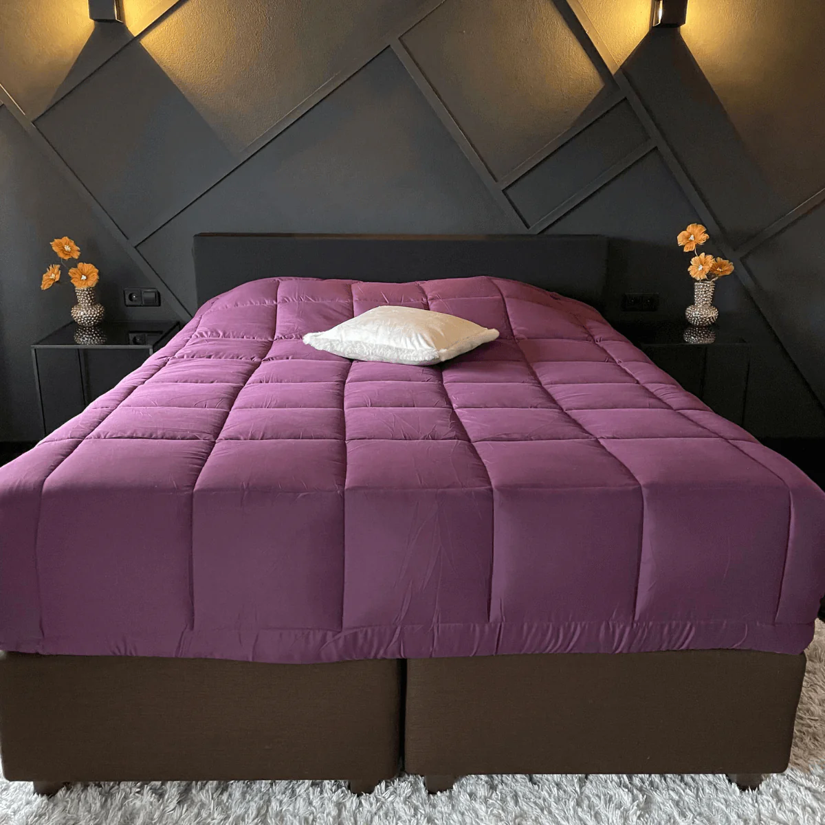 Zelesta Everyday Duo Dekbed - Paars & Antraciet - Image 2