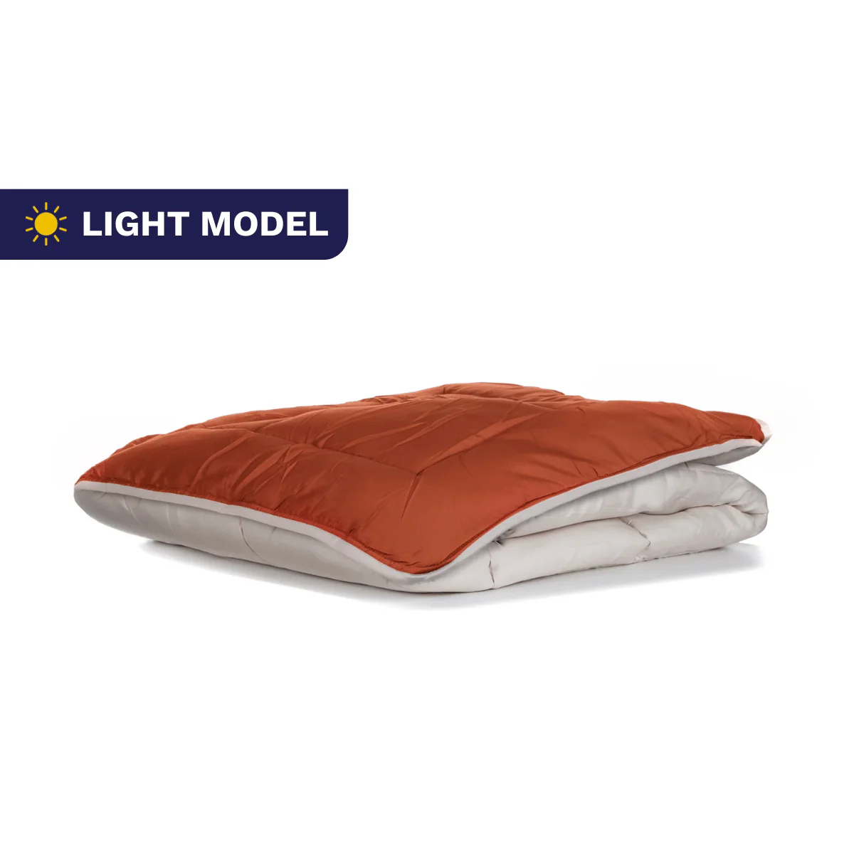 Zelesta Everyday Duo Zomerdekbed - Lichtgrijs & Gember