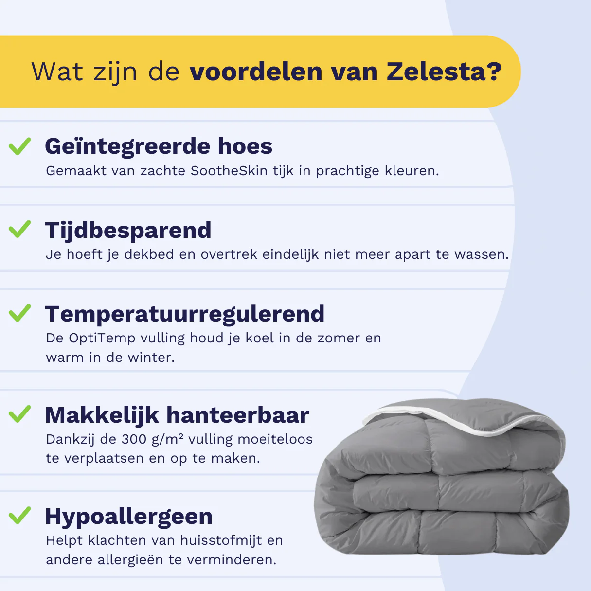 Zelesta Everyday Uni Dekbed - Antraciet - Image 4