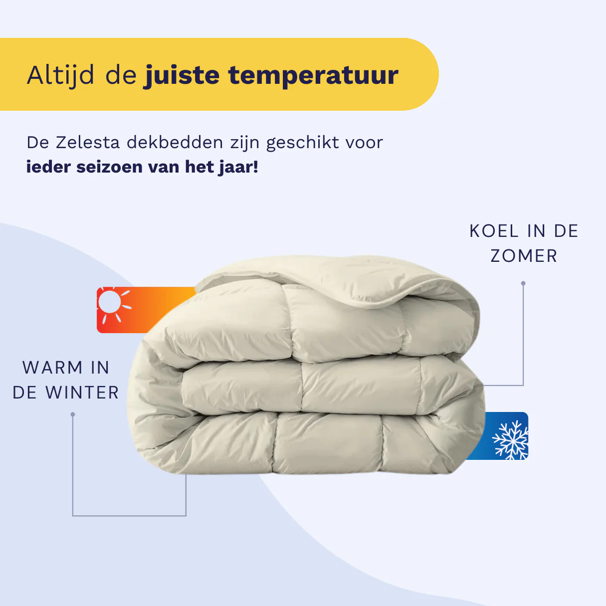 Zelesta Everyday Uni Dekbed - Zandbeige - Image 5