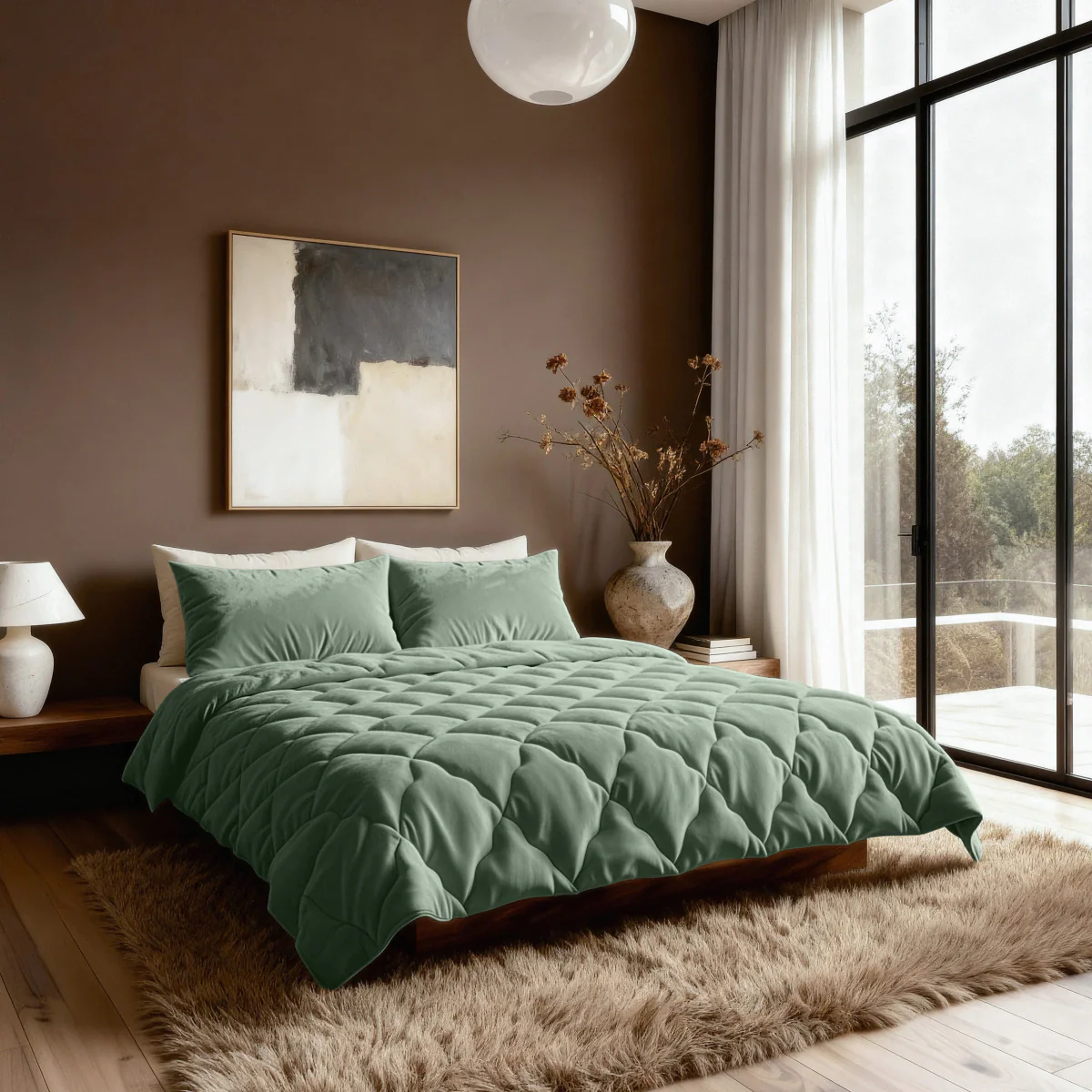 Zelesta Flanel Uni - Groen - Image 3