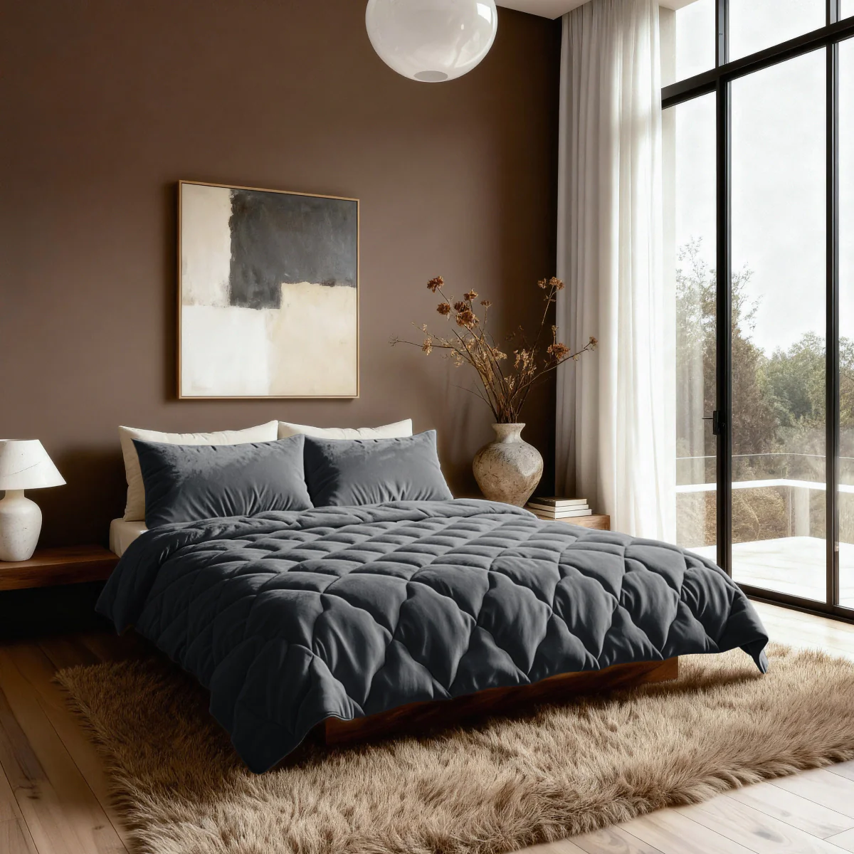 Zelesta Flanel Uni - Zwart - Image 3