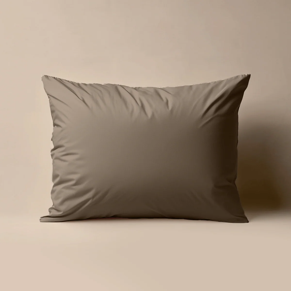 Zelesta Deluxe Percale Katoen Kussensloop Set Van 2 - Taupe - Image 2