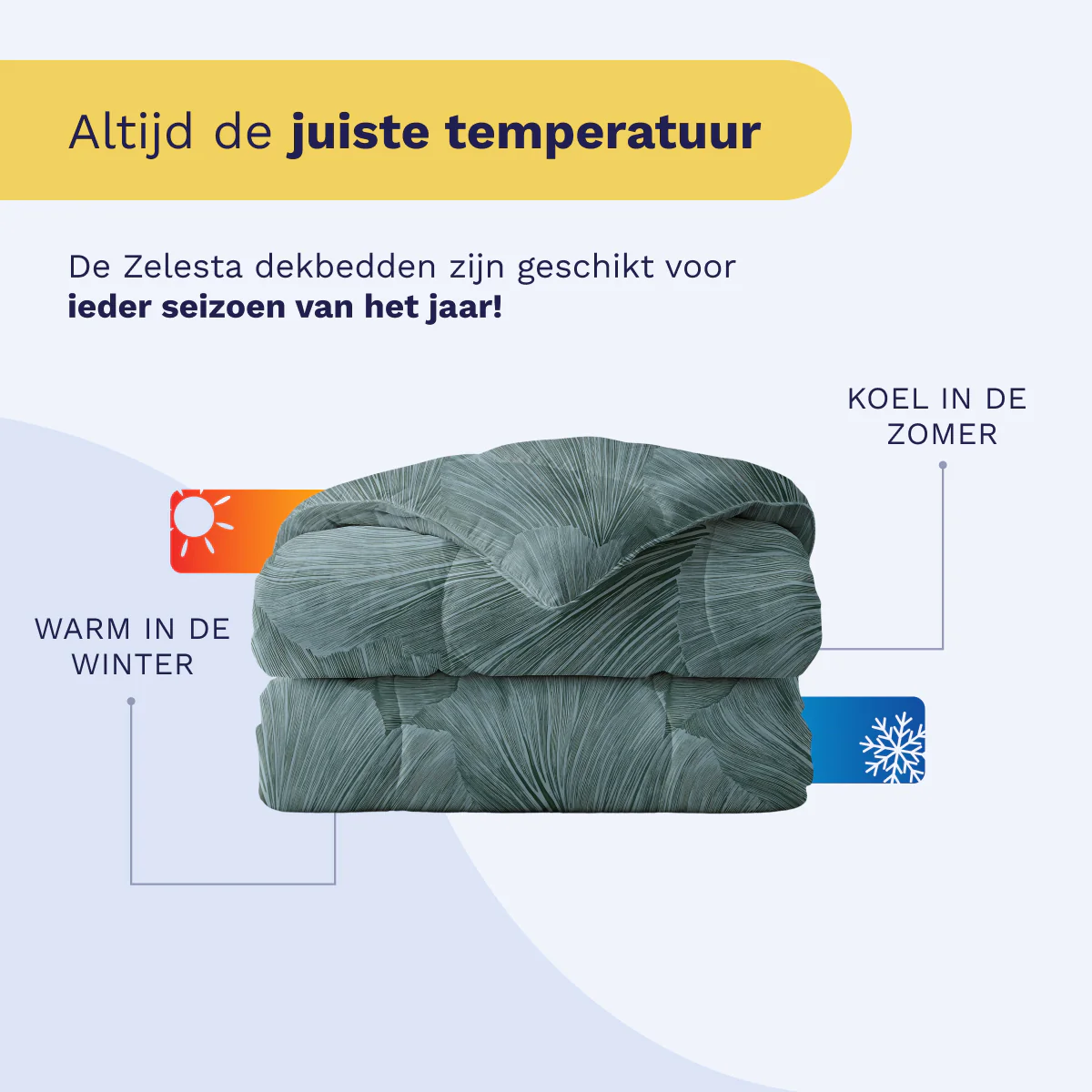 Zelesta Pure Design Katoen Dekbed - Botanical Green - Image 7