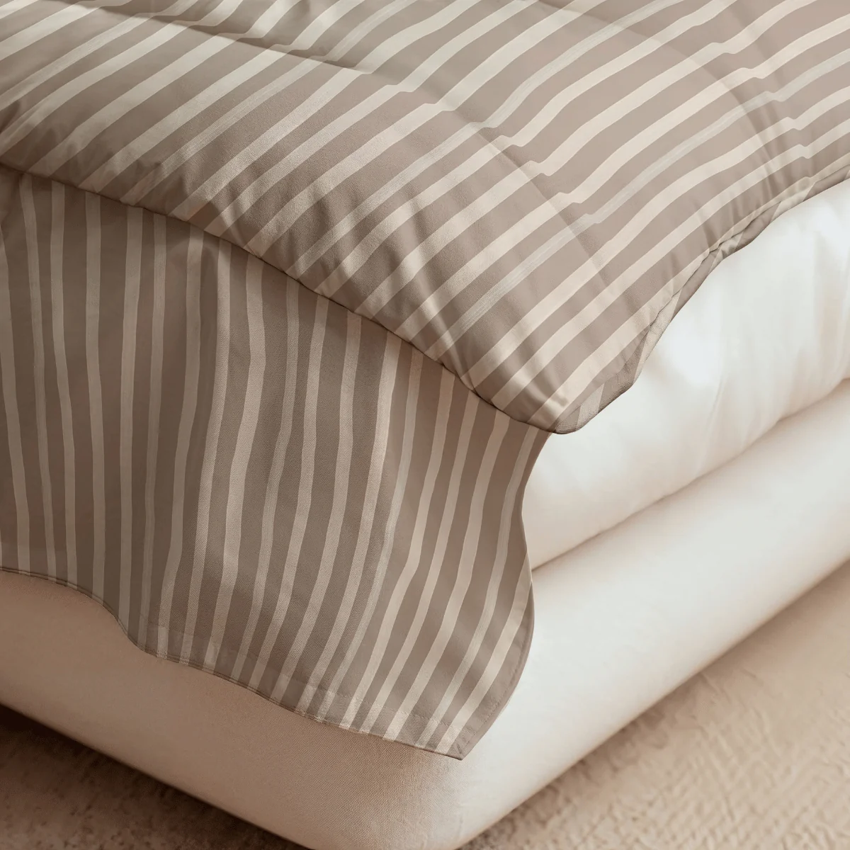 Zelesta Pure Design Katoen Dekbed - Brown Stripes - Image 6