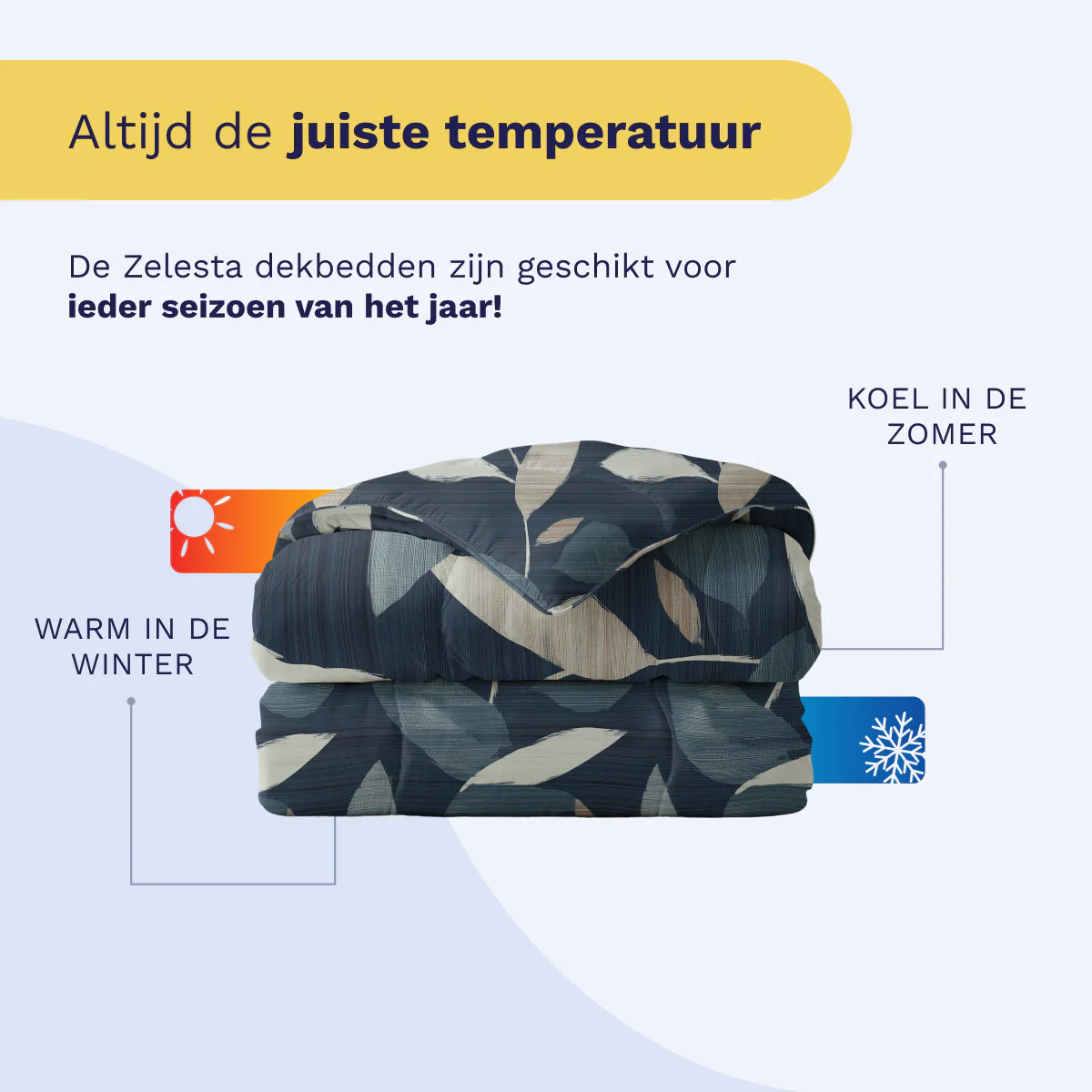 Zelesta Pure Design Katoen Dekbed - Dark Leaves - Image 7