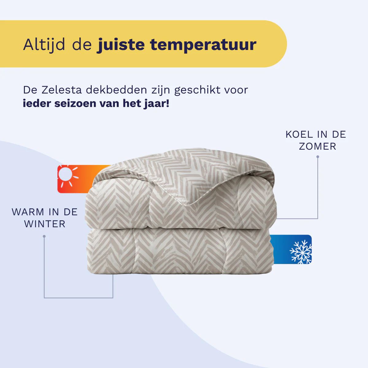 Zelesta Pure Design Katoen Dekbed - Ethnic Cream - Image 7