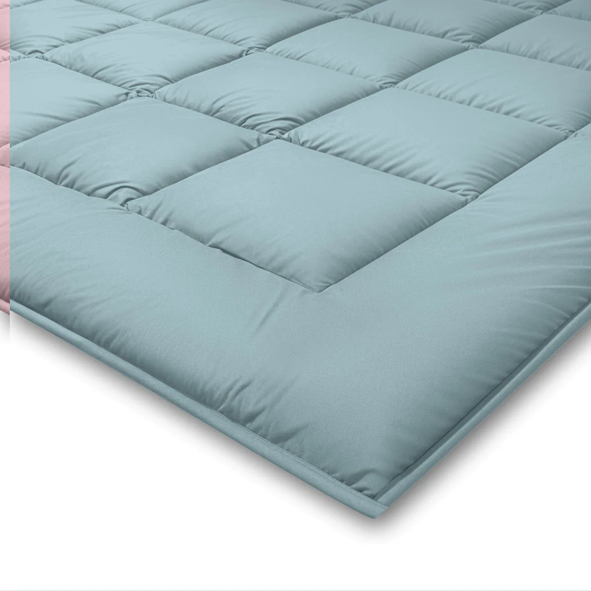 Zelesta Pure Duo Katoen Dekbed - Grijsblauw & Lichtblauw - Image 6