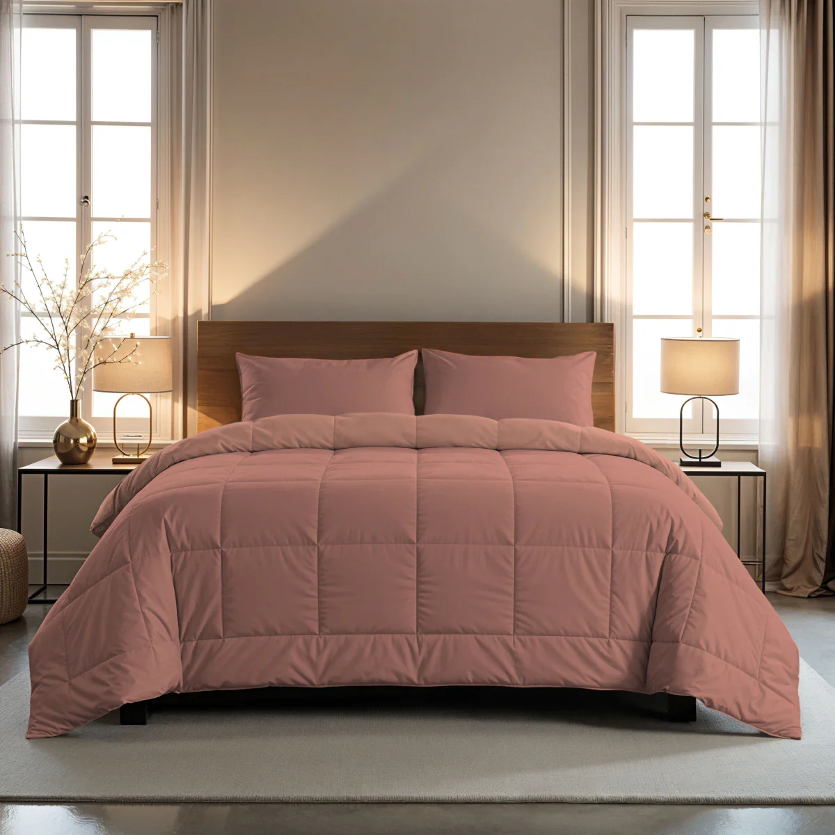 Zelesta Pure Duo Katoen Dekbed - Terracottaroze & Aarderoze - Image 2
