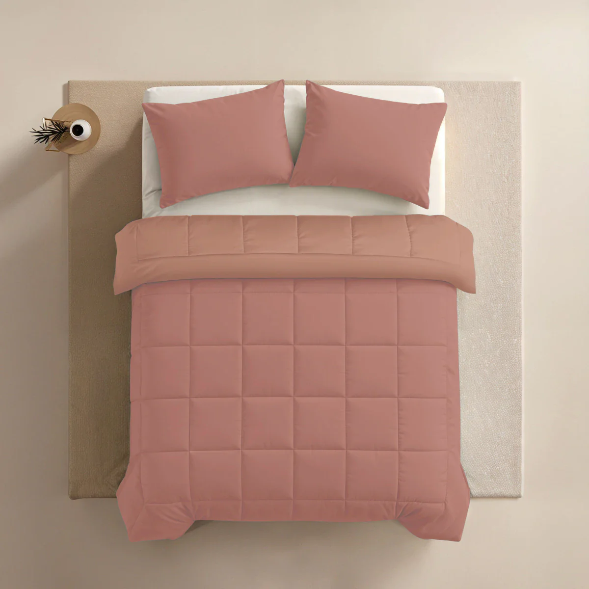 Zelesta Pure Duo Katoen Dekbed - Terracottaroze & Aarderoze - Image 4
