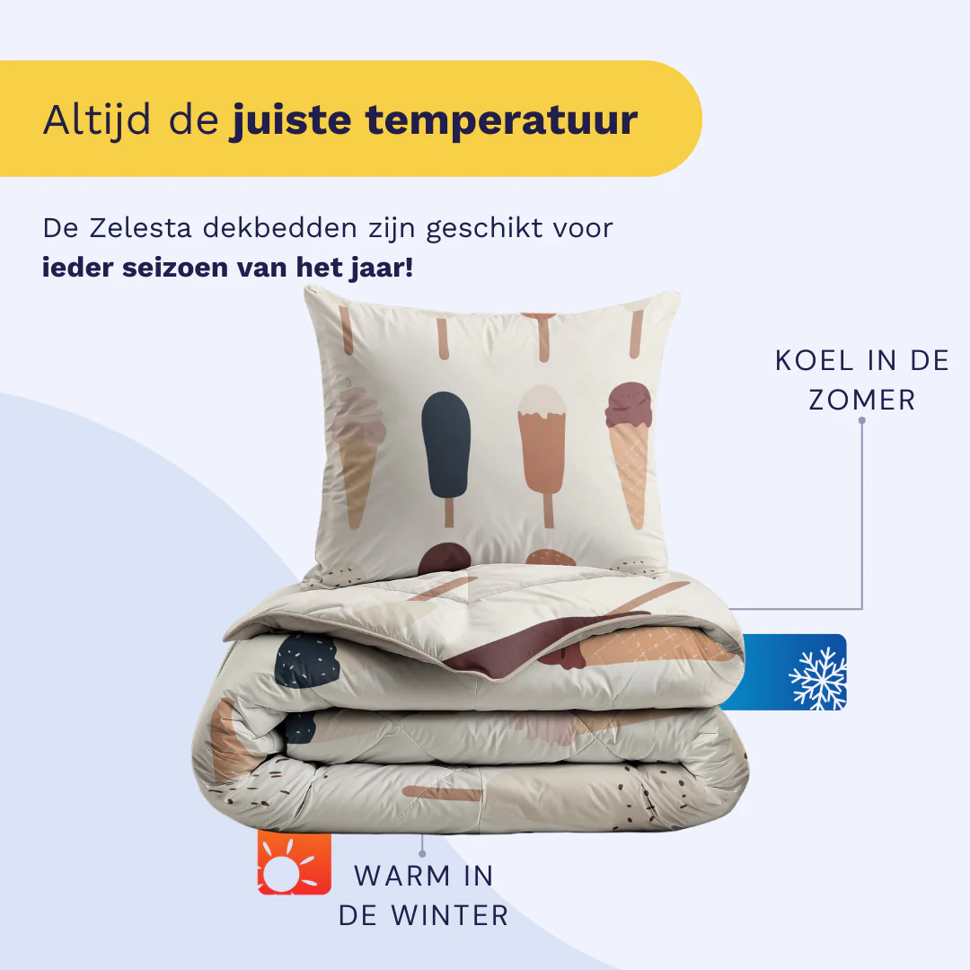 Zelesta Pure Kids Katoen Dekbed - Gelato - Image 5