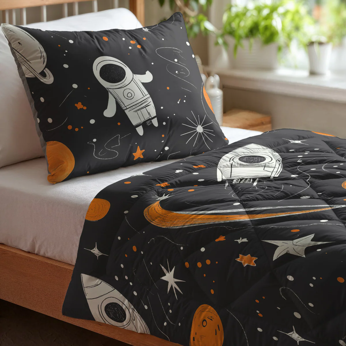 Zelesta Pure Kids Katoen Dekbed - Space Man - Image 2
