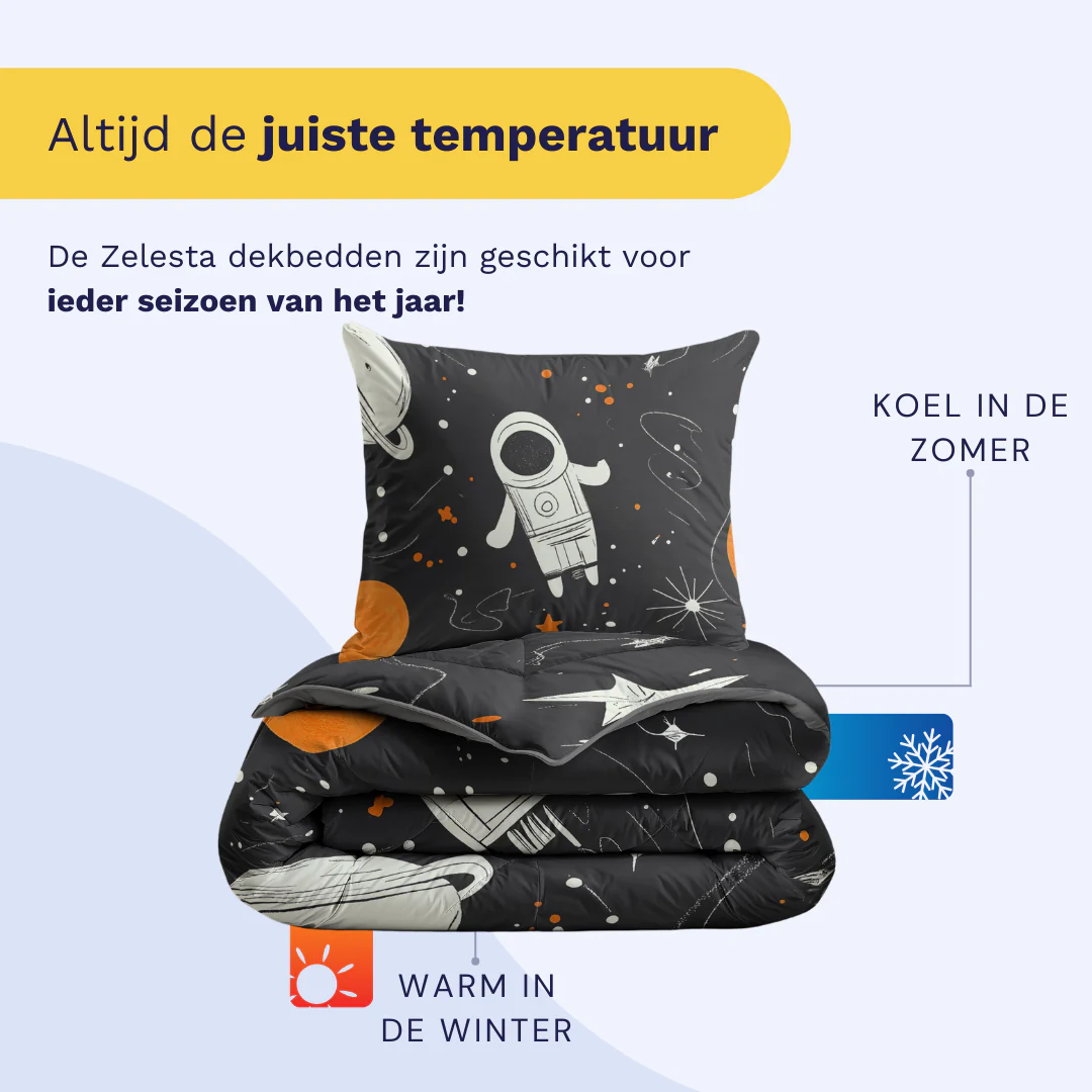 Zelesta Pure Kids Katoen Dekbed - Space Man - Image 5